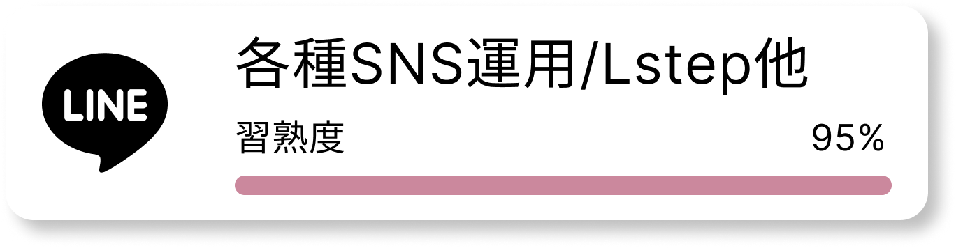 各種SNS運用/Lステップ他